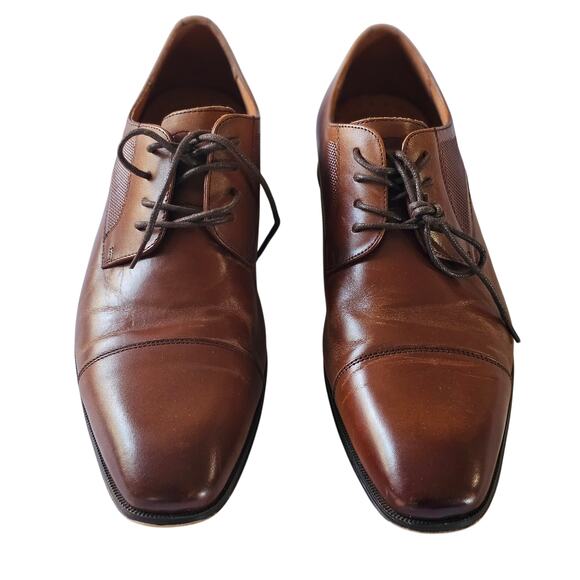 Florsheim Postino Cap Toe Oxfords, Brown Leather Shoes, Size 10D main image 9